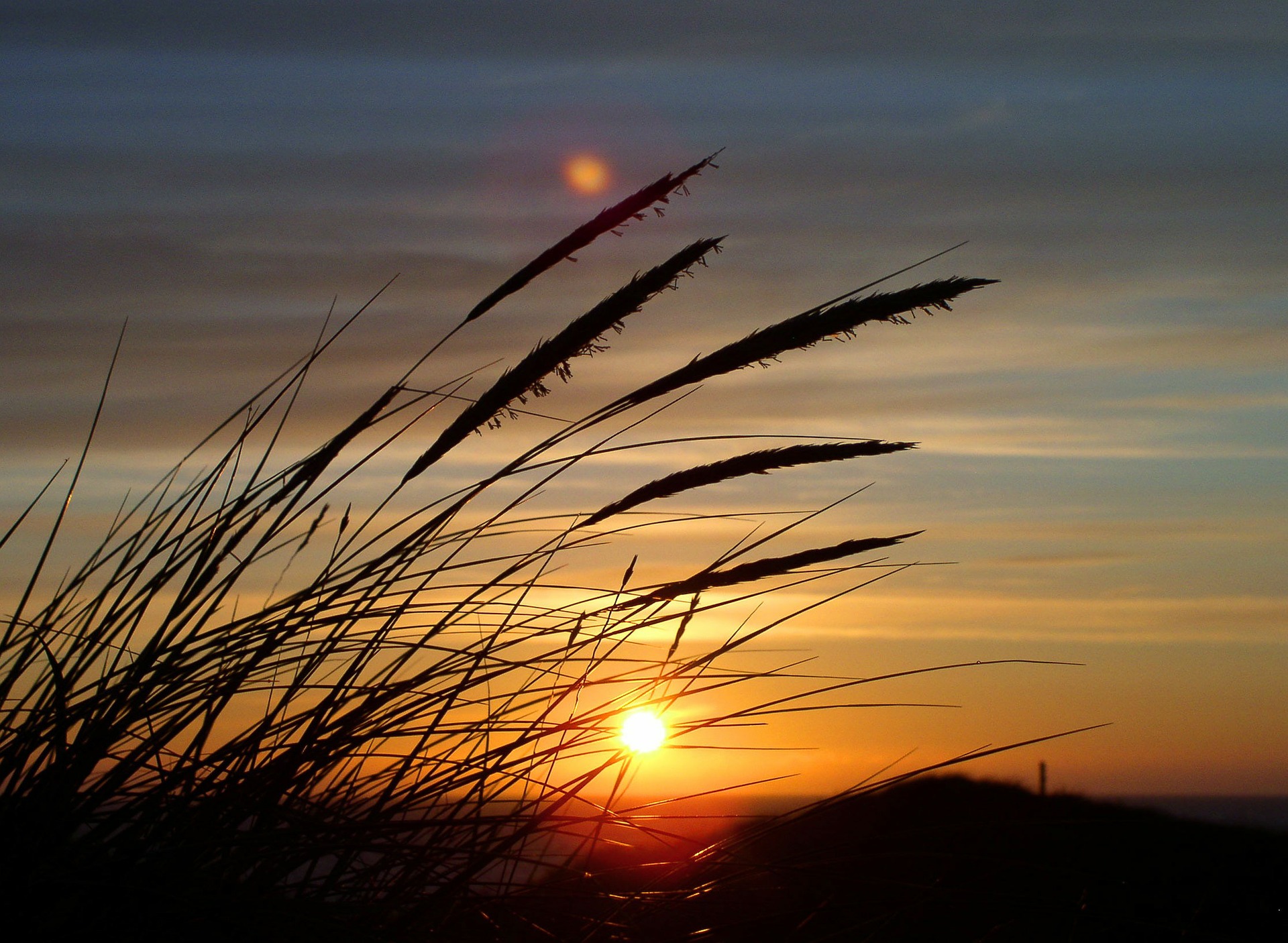 Sonnenuntergang Dünen Vester Husby